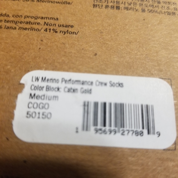 Patagonia  Men's Crew Socks  Cabin Gold  Merino Wool NWT Unisex - Picture 7 of 7